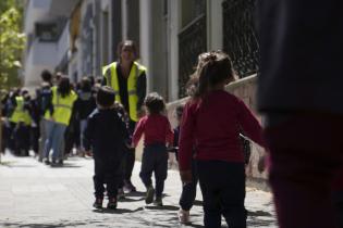 Simulacro de evacuación del Centro de Educación Inicial