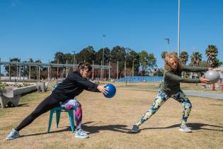 Programa «En movimiento» en el parque Débora Céspedes