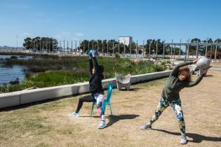 Programa «En movimiento» en el parque Débora Céspedes Programa «En movimiento» en el parque Débora Céspedes
