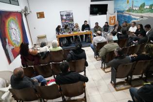 Visita de la intendenta Carolina Cosse al Concejo Vecinal 9, en el Municipio F. Visita de la intendenta Carolina Cosse al Concejo Vecinal 9, en el Municipio F.