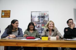 Visita de la intendenta Carolina Cosse al Concejo Vecinal 9, en el Municipio F. Visita de la intendenta Carolina Cosse al Concejo Vecinal 9, en el Municipio F.