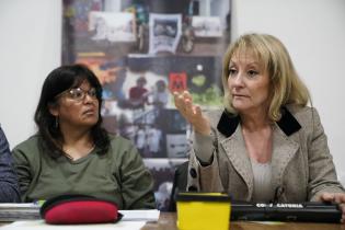 Visita de la intendenta Carolina Cosse al Concejo Vecinal 9, en el Municipio F. Visita de la intendenta Carolina Cosse al Concejo Vecinal 9, en el Municipio F.