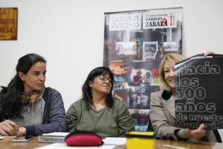 Visita de la intendenta Carolina Cosse al Concejo Vecinal 9, en el Municipio F. Visita de la intendenta Carolina Cosse al Concejo Vecinal 9, en el Municipio F.