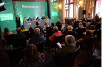 Conferencia de prensa por el Día de las Plazas en la sala Ernesto de los Campos, 17 de octubre de 2022