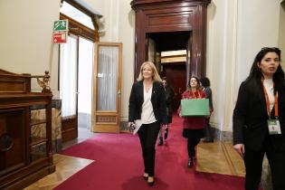 Reunión de la intendenta Carolina Cosse con la vicepresidenta Beatriz Argimon