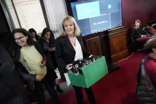 Reunión de la intendenta Carolina Cosse con el CDC de la UDELAR 