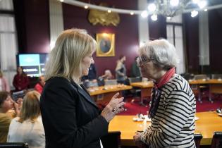 Reunión de la intendenta Carolina Cosse con el CDC de la UDELAR 