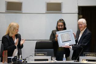 Homenaje a Miguel Aguirre Bayley en la Junta Departamental de Montevideo