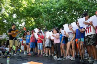 Cierre de la carpa de los derechos en la Plaza de Cagancha