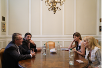 Visita del alcalde de San Leopoldo Ary Vanazzi en el marco de la XXVII Cumbre de Mercociudades en Montevideo