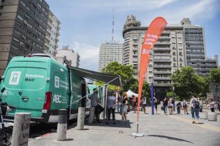 Policlínica movil durante la  XXVII Cumbre de Mercociudades en Montevideo