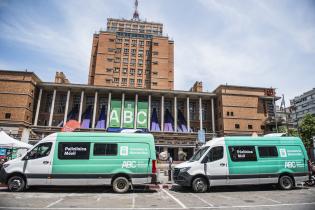 Policlínica movil durante la  XXVII Cumbre de Mercociudades en Montevideo