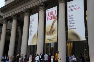 Estreno de «La bella Helena» en el teatro Solís