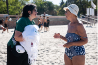 Intervención de limpieza en la playa Ramírez, 10 de enero de 2023