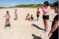 Escuela de Mar en playa Santa Catalina en el marco del programa Monteverano, 12 de enero de 2023