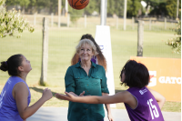 Partido inaugural del Torneo Jr. NBA en el Espacio Ramón Cáceres 