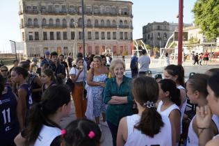 Partido Torneo Jr.NBA en la Plaza de Deportes Nº1