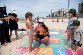 Actividad en la playa Honda en el marco del programa Monteverano Salud,18 de enero de 2023