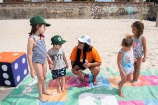 Actividad en la playa Honda en el marco del programa Monteverano Salud,18 de enero de 2023