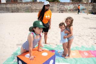 Actividad en la playa Honda en el marco del programa Monteverano Salud,18 de enero de 2023