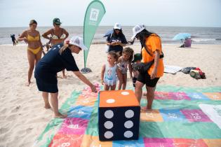 Actividad en la playa Honda en el marco del programa Monteverano Salud,18 de enero de 2023