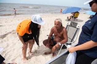 Actividad en la playa Honda en el marco del programa Monteverano Salud,18 de enero de 2023