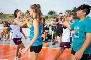 Partido Torneo Jr. NBA en el parque Idea Vilariño ,18 de enero de 2023