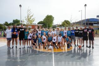 Partido Torneo Jr. NBA en el parque Idea Vilariño ,18 de enero de 2023