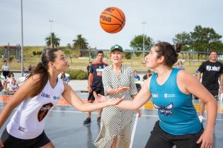 Partido Torneo Jr. NBA en el parque Idea Vilariño ,18 de enero de 2023