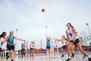 Partido Torneo Jr. NBA en el parque Idea Vilariño ,18 de enero de 2023