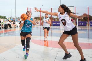 Partido Torneo Jr. NBA en el parque Idea Vilariño ,18 de enero de 2023