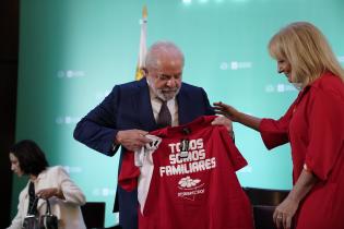 Visita del presidente de Brasil, Luiz Inácio Lula da Silva, a la Intendencia de Montevideo