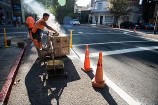 Extensión de cruce peatonal en Maldonado y Santiago de Chile, 9 de febrero de 2023