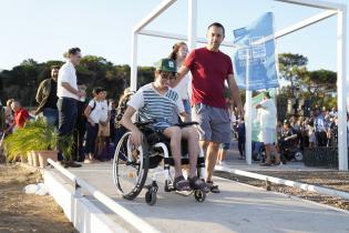 Inauguración de rampa accesible en Playa del Cerro