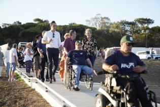 Inauguración de rampa accesible en Playa del Cerro Inauguración de rampa accesible en Playa del Cerro