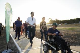 Inauguración de rampa accesible en Playa del Cerro Inauguración de rampa accesible en Playa del Cerro