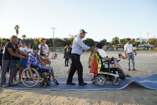 Inauguración de rampa accesible en Playa del Cerro