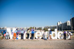 Intervención en letras de Montevideo por el mes de la mujer 2023 Intervención en letras de Montevideo por el mes de la mujer 2023, 3 de marzo de 2023