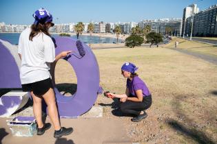 Intervención en letras de Montevideo por el mes de la mujer 2023 Intervención en letras de Montevideo por el mes de la mujer 2023, 3 de marzo de 2023