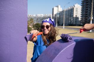Intervención en letras de Montevideo por el mes de la mujer 2023 Intervención en letras de Montevideo por el mes de la mujer 2023, 3 de marzo de 2023