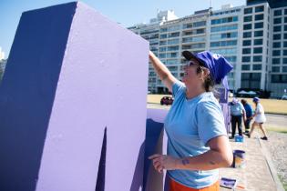 Intervención en letras de Montevideo por el mes de la mujer 2023 Intervención en letras de Montevideo por el mes de la mujer 2023, 3 de marzo de 2023