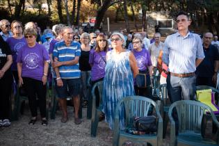 Conmemoración del día de la ex presa y el ex preso político en el Memorial a los Detenidos Desaparecidos de los detenidos