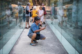 Conmemoración del día de la ex presa y el ex preso político en el Memorial a los Detenidos Desaparecidos de los detenidos
