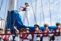 Ceremonia de zarpada del velero escuela «Capitán Miranda»