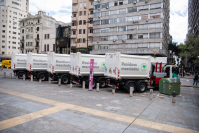 Nueva flota de camiones para reforzar la limpieza de Montevideo