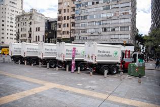 Nueva flota de camiones para reforzar la limpieza de Montevide Nueva flota de camiones para reforzar la limpieza de Montevideo