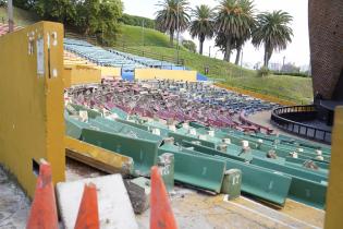 Avance de obras de remodelación en el Teatro de Verano