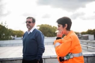 Toma de muestra de agua por parte de OSE en pozo del MAM