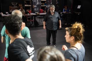 Ensayo de la obra «Edipo Rey» en el teatro Solís Ensayo de la obra «Edipo Rey» en el teatro Solís