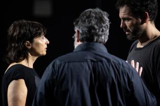 Ensayo de la obra «Edipo Rey» en el teatro Solís Ensayo de la obra «Edipo Rey» en el teatro Solís